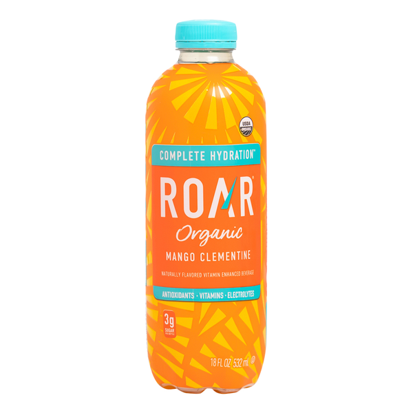 ROAR Complete Hydration Organic Mango Clementine Enhanced Water