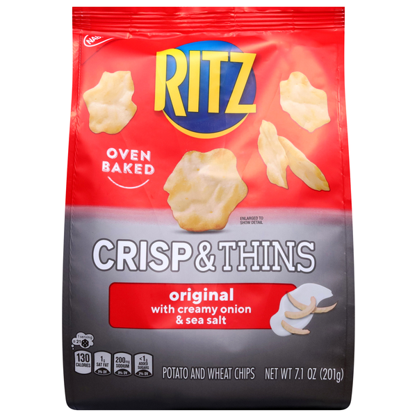 Nabisco Ritz Crisp & Thins Original with Creamy Onion & Sea Salt Crackers