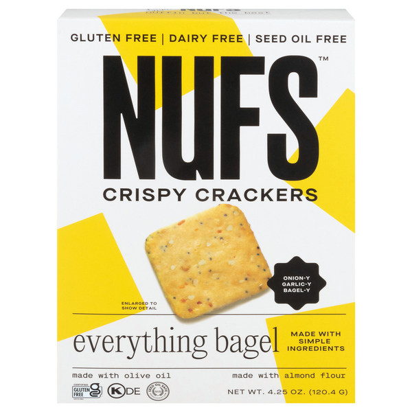 Nufs Gluten Free Crispy Everything Bagel Crackers