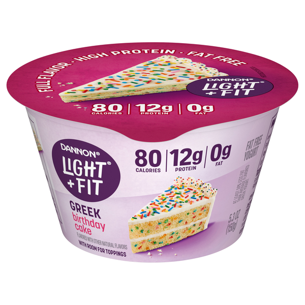 Dannon Light + Fit Birthday Cake Greek Yogurt Cup