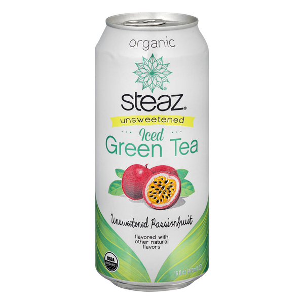 Save on Steaz Iced Unsweetened Passionfruit Green Tea Organic Order