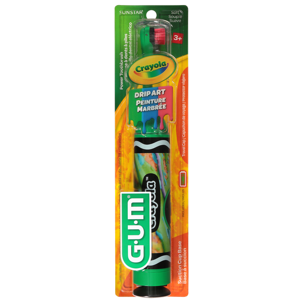 GUM Kids Crayola Soft Power Toothbrush