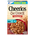 Cheerios Oat Crunch Cinnamon Multigrain Cereal Family Size