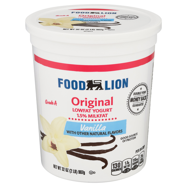 Save on Food Lion Original Yogurt Vanilla Low Fat Order Online Delivery Food Lion