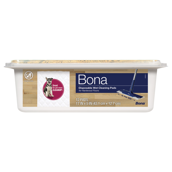 Bona Disposable Wet Cleaning Pads for Hardwood Floors