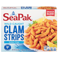 SeaPak Wild Caught Clam Strips Snack Size Frozen