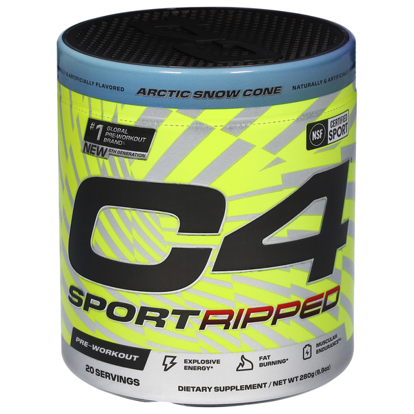 Cellucor C4 Sport Ripped Arctic Snow Cone Pre-Workout Powder