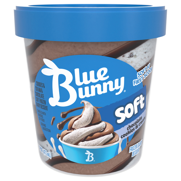 Blue Bunny Twist Cookies & Cream Frozen Dairy Dessert