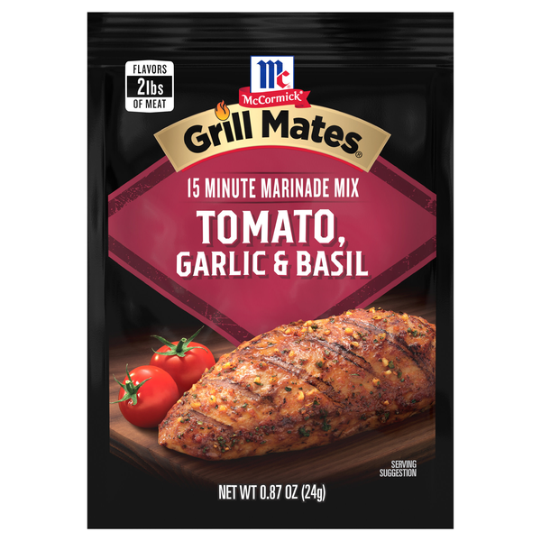 McCormick Grill Mates Tomato Garlic & Basil 15 Minute Marinade Mix