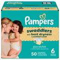 Pampers Swaddlers Size 6 Baby Diapers 23-44 lb