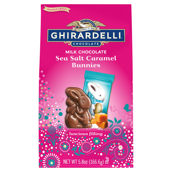 Save on Ghirardelli Milk Chocolate Bunnies Sea Salt Caramel Order
