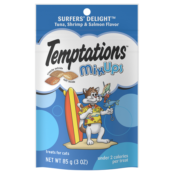 Temptations MixUps Surfers' Delight Crunchy & Soft Cat Treats