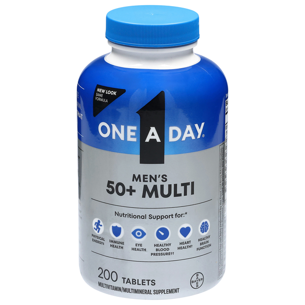One A Day Men's 50+ Complete Multivitamin Tablets