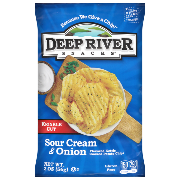 Deep River Snacks Sour Cream & Onion Krinkle Cut Potato Chips