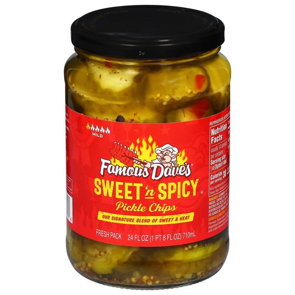 Famous Dave's Mild Sweet 'n Spicy Pickle Chips