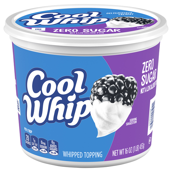 Cool Whip Zero Sugar Whipped Topping Frozen