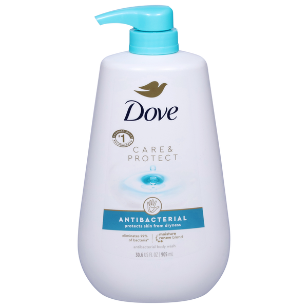 Save on Dove Care & Protect Antibacterial Body Wash Pump Order Online