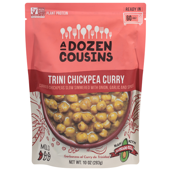 A Dozen Cousins Mild Trini Chickpea Curry Microwave