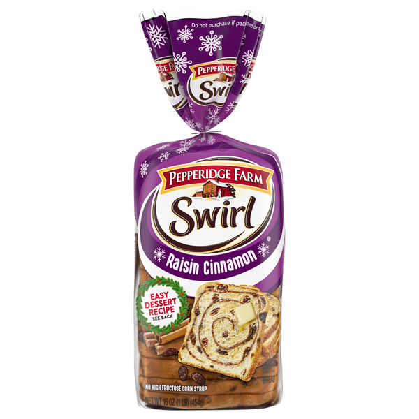 Save on Pepperidge Farm Bread Raisin Cinnamon Swirl Order Online Delivery MARTIN'S