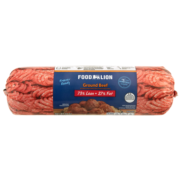 Food Lion 73% Lean 27% Fat Ground Beef Fresh