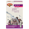 Hannaford On-The-Go Sugar Free Drink Mix Grape - 10 ct