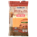Food Lion Natural Pepper Jack/Sharp Cheddar Cheese Slices Twin Pack 22 ct