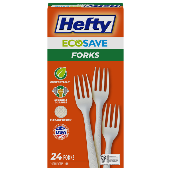 Hefty EcoSave Compostable Forks