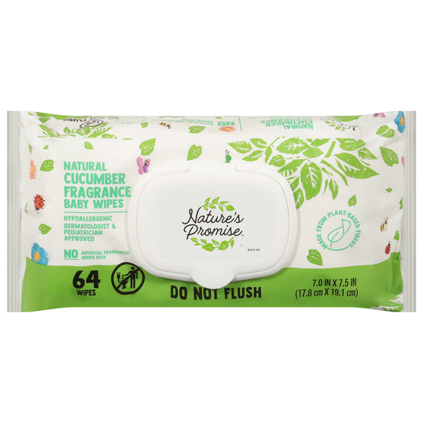 Nature's Promise Cucumber Scented Baby Wipes