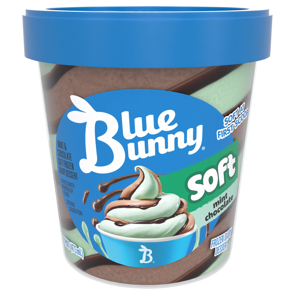 Blue Bunny Twist Mint Chocolate Frozen Dairy Dessert