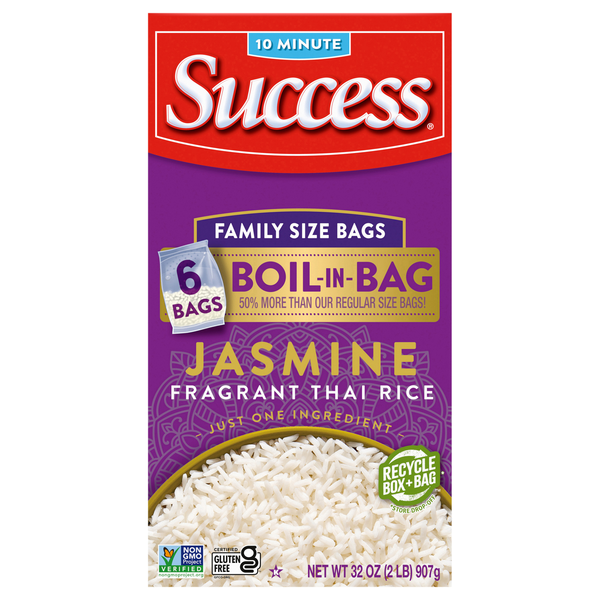 Success Boil-in-Bag Thai Jasmine Rice Family Size - 6 ct