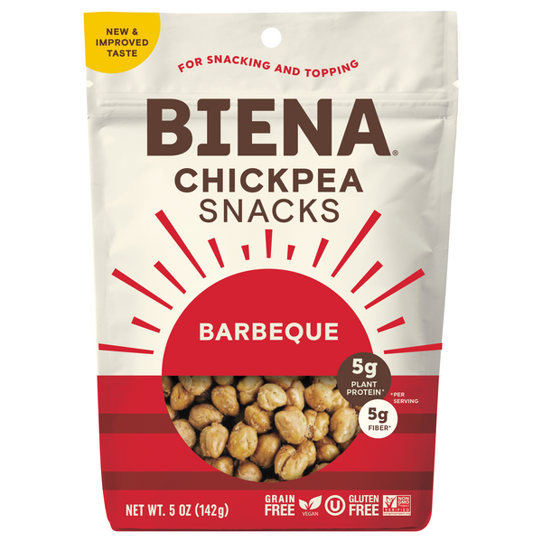 Biena Gluten Free Barbeque Chickpea Snacks