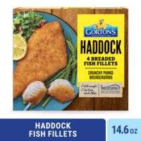 Gorton's Wild Caught Breaded Haddock Fish Fillets - 4 ct Frozen