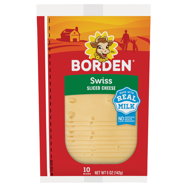 Borden Swiss Cheese Slices - 10 ct