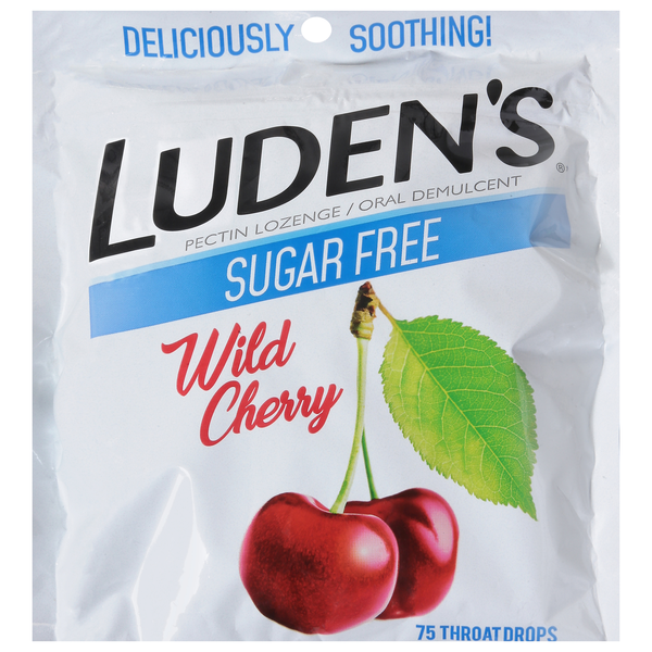 Luden's Sugar Free Wild Cherry Throat Drops