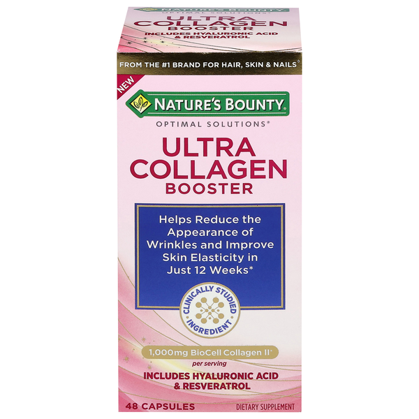 Nature's Bounty Optimal Solutions 1000 mg Ultra Collagen Booster Capsules