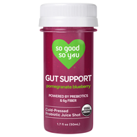 So Good So You Organic Gut Support Pomegranate Blueberry Probiotic Shot