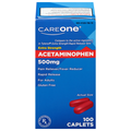 CareOne Acetaminophen 500 mg Pain Reliever Capsules Extra Strength