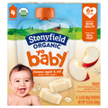 Stonyfield Organic YoBaby Whole Milk Banana & Oat Yogurt Pouch - 4 ct