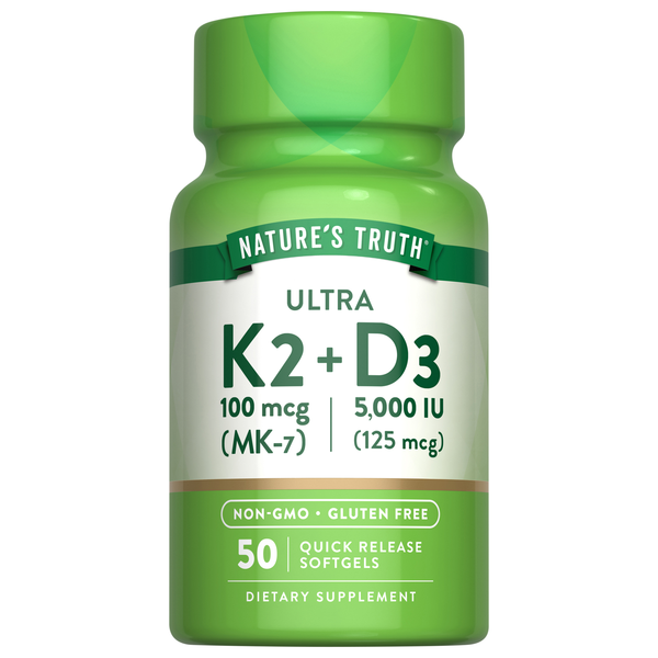 Nature's Truth Ultra K-2 + D3 Quick Release Softgels