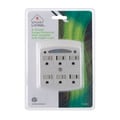 Smart Living 6-Outlet Surge Protector Wall Adapter with Night Light