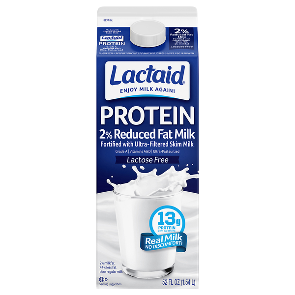 Lactaid Lactose Free Protein 2% Reduced Fat Milk