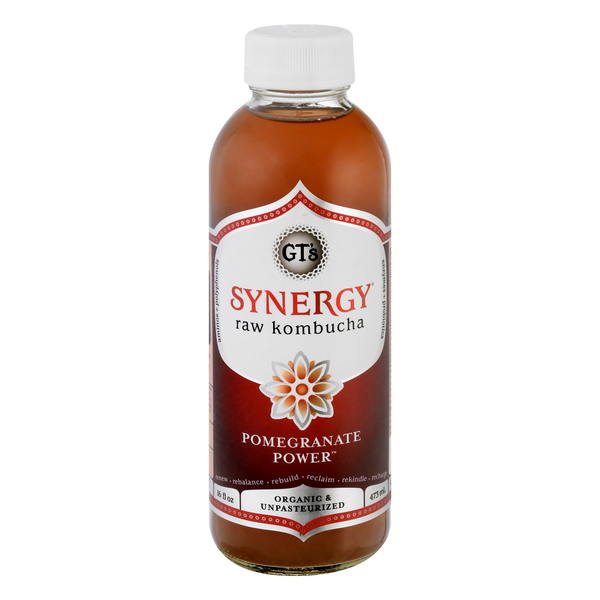 Save on GT's Synergy Raw Kombucha Pomegranate Power Order Online Delivery GIANT
