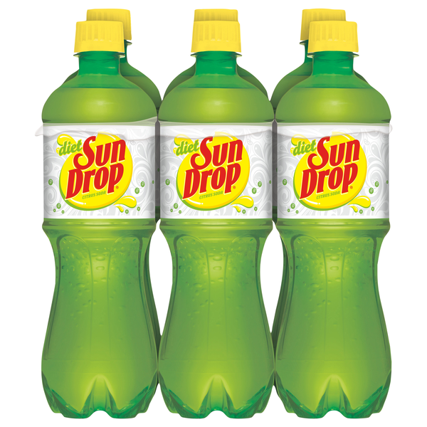 Sun Drop Diet Citrus Soda - 6 pk