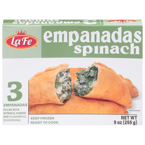 La Fe Spinach Empanadas - 3 ct Frozen