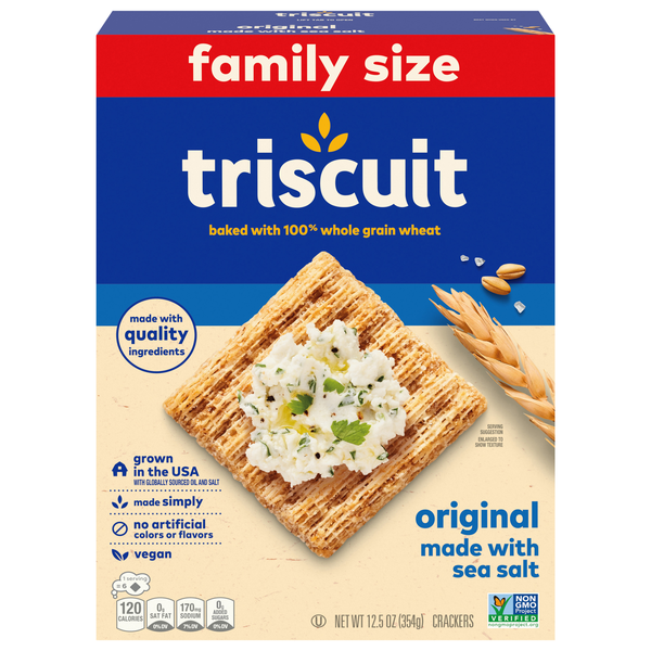 Save on Nabisco Triscuit Baked Whole Grain Wheat Crackers Original