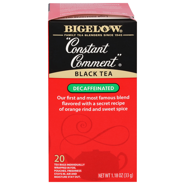 Bigelow Constant Comment Decaffeinated Black Tea Bags