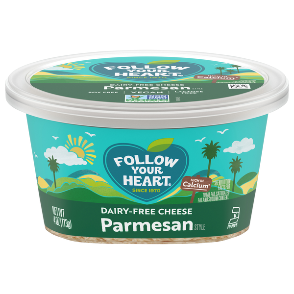 Follow Your Heart Dairy Free Plant-Based Vegan Parmesan Style Cheese