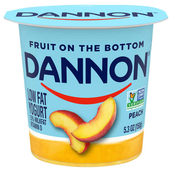 Dannon Fruit on the Bottom Low Fat Peach Yogurt Cup