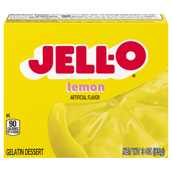 Jell-O Lemon Flavored Gelatin Dessert Mix