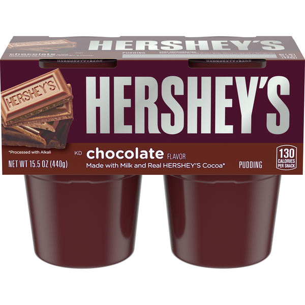 Hershey's Chocolate Pudding Cups - 4 ct
